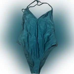 Womens Blue Swim- One Piece Size M